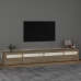 Mueble de TV con luces LED roble Sonoma 270x35x40 cm