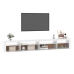 vidaXL Mueble de TV con luces LED blanco brillante 270x35x40 cm