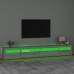 vidaXL Mueble de TV con luces LED gris sonoma 270x35x40 cm