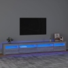 vidaXL Mueble de TV con luces LED gris sonoma 270x35x40 cm