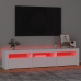 Mueble de TV con luces LED blanco 180x35x40 cm