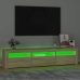 Mueble de TV con luces LED roble Sonoma 180x35x40 cm