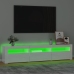 vidaXL Mueble de TV con luces LED blanco brillante 180x35x40 cm