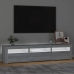 Mueble de TV con luces LED gris Sonoma 180x35x40 cm