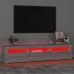 Mueble de TV con luces LED gris Sonoma 180x35x40 cm