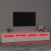 Mueble de TV con luces LED blanco 240x35x40 cm