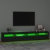 Mueble de TV con luces LED Negro 240x35x40 cm