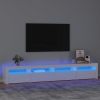 vidaXL Mueble de TV con luces LED blanco brillante 240x35x40 cm