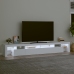 vidaXL Mueble de TV con luces LED blanco 260x36,5x40 cm