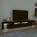 Mueble de TV con luces LED Negro 260x36,5x40 cm