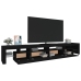 Mueble de TV con luces LED Negro 260x36,5x40 cm