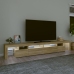 Mueble de TV con luces LED roble Sonoma 260x36,5x40 cm