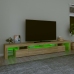 Mueble de TV con luces LED roble Sonoma 260x36,5x40 cm