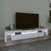 Mueble de TV con luces LED blanco 230x36,5x40 cm