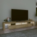 Mueble de TV con luces LED roble Sonoma 230x36,5x40 cm