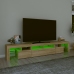 Mueble de TV con luces LED roble Sonoma 230x36,5x40 cm