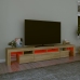 Mueble de TV con luces LED roble Sonoma 230x36,5x40 cm