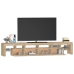 Mueble de TV con luces LED roble Sonoma 230x36,5x40 cm