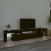 Mueble de TV con luces LED Negro 215x36,5x40 cm