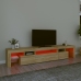 Mueble de TV con luces LED roble Sonoma 215x36,5x40 cm