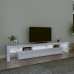 vidaXL Mueble de TV con luces LED blanco brillante 215x36,5x40 cm