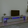 vidaXL Mueble de TV con luces LED gris Sonoma 215x36,5x40 cm