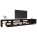 Mueble de TV con luces LED negro 290x36,5x40 cm