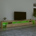 Mueble de TV con luces LED color roble Sonoma 290x36,5x40 cm