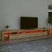 Mueble de TV con luces LED color roble Sonoma 290x36,5x40 cm