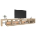 Mueble de TV con luces LED color roble Sonoma 290x36,5x40 cm