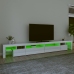 Mueble de TV con luces LED blanco brillante 290x36,5x40 cm