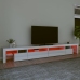 Mueble de TV con luces LED blanco brillante 290x36,5x40 cm