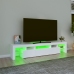 Mueble de TV con luces LED blanco 200x36,5x40 cm