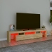 Mueble de TV con luces LED roble Sonoma 200x36,5x40 cm