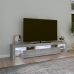 Mueble de TV con luces LED gris Sonoma 200x36,5x40 cm