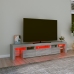 Mueble de TV con luces LED gris Sonoma 200x36,5x40 cm