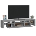 Mueble de TV con luces LED gris Sonoma 200x36,5x40 cm