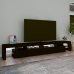 Mueble de TV con luces LED Negro 260x36,5x40 cm