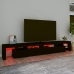 Mueble de TV con luces LED Negro 260x36,5x40 cm