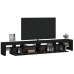 Mueble de TV con luces LED Negro 260x36,5x40 cm