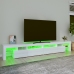 vidaXL Mueble de TV con luces LED blanco brillante 260x36,5x40 cm