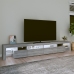 Mueble de TV con luces LED gris Sonoma 260x36,5x40 cm