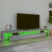 Mueble de TV con luces LED gris Sonoma 260x36,5x40 cm