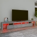 Mueble de TV con luces LED gris Sonoma 260x36,5x40 cm