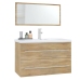 Conjunto de muebles de baño 3 piezas color roble Sonoma