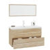 Conjunto de muebles de baño 3 piezas color roble Sonoma