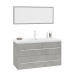 Conjunto de muebles de baño 3 piezas gris hormigón