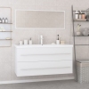 Conjunto de muebles de baño madera contrachapada blanco