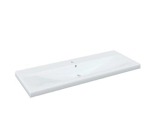 Conjunto de muebles de baño madera contrachapada blanco brillo