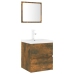 Set de muebles de baño madera contrachapada color roble ahumado